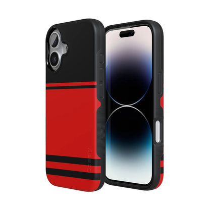 Storm Warning | Black & Red Stripes Case