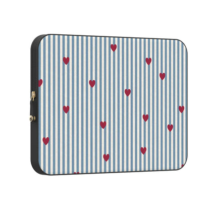 Love Lines | Blue Stripes Laptop Case