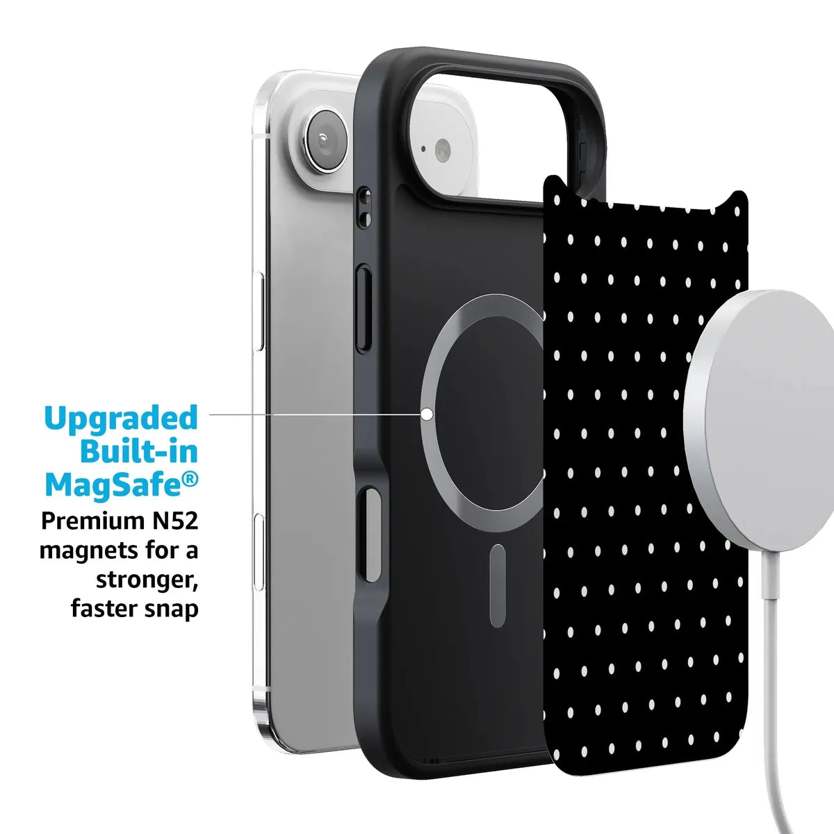 On the Dot | White Polka Dot Case