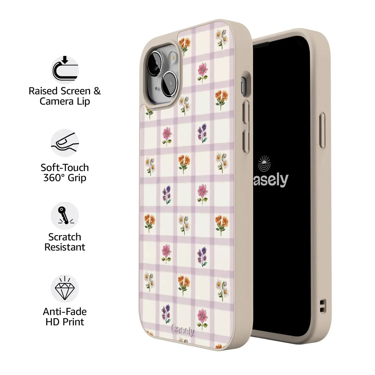 Meadow Check | Floral Gingham Case