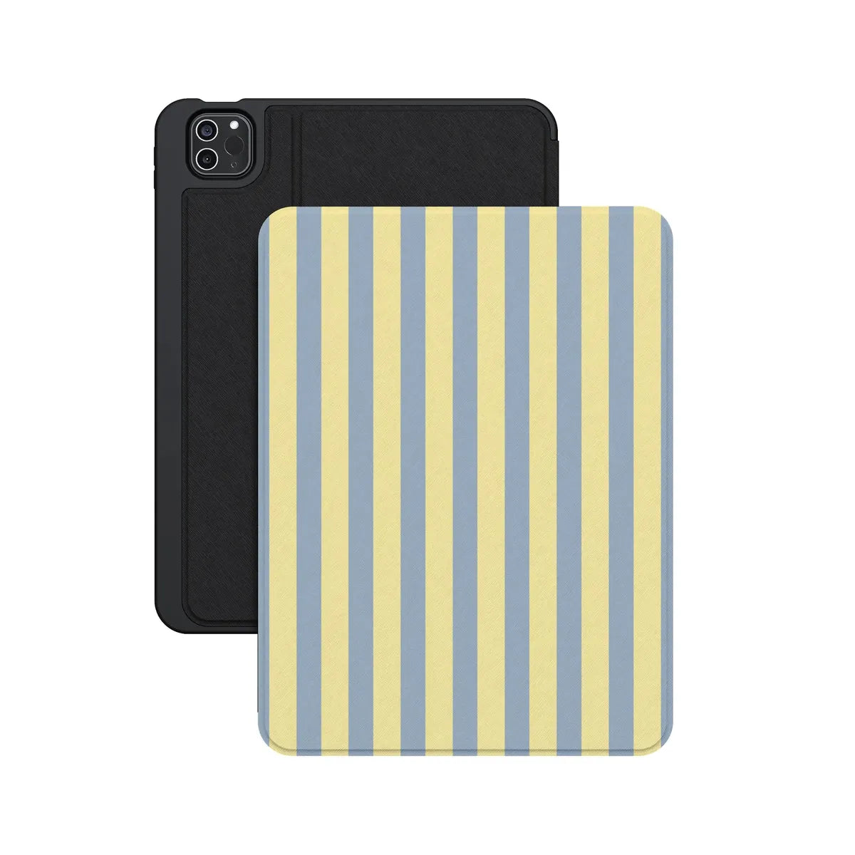 Coastline Stripes | Blue & Yellow iPad Case