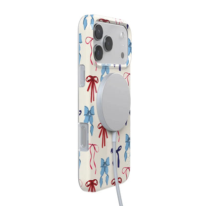 American Girlie | Red White & Blue Bows Case