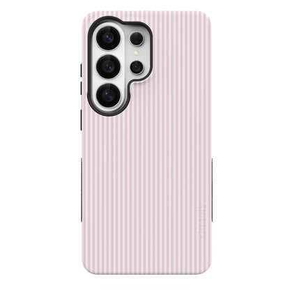 Stripes and the City | Light Pink Pinstripe Case - Galaxy S26 Ultra