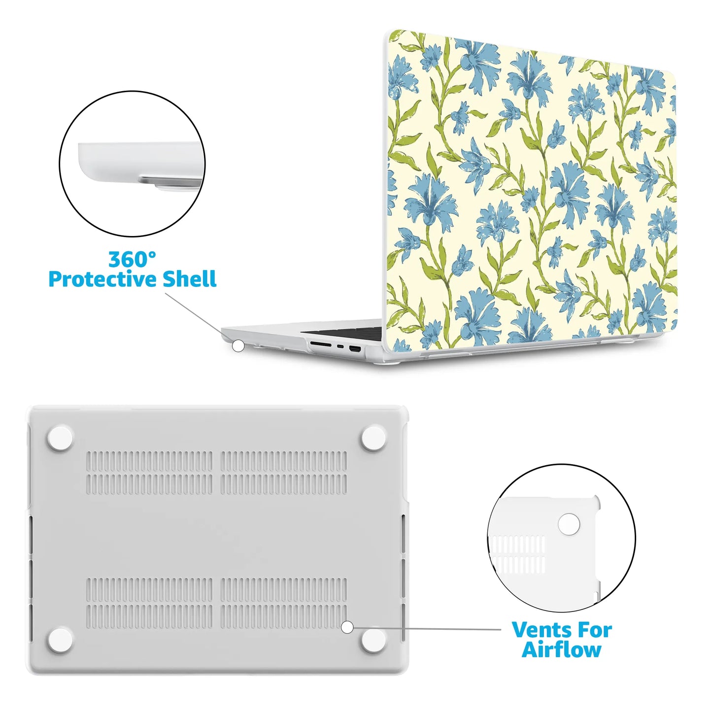 Garden Breeze | Seaside Vines Laptop Shell