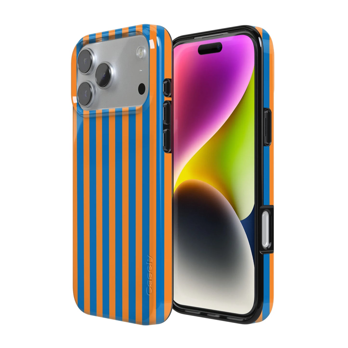 Go New York | Blue & Orange Stripes Case
