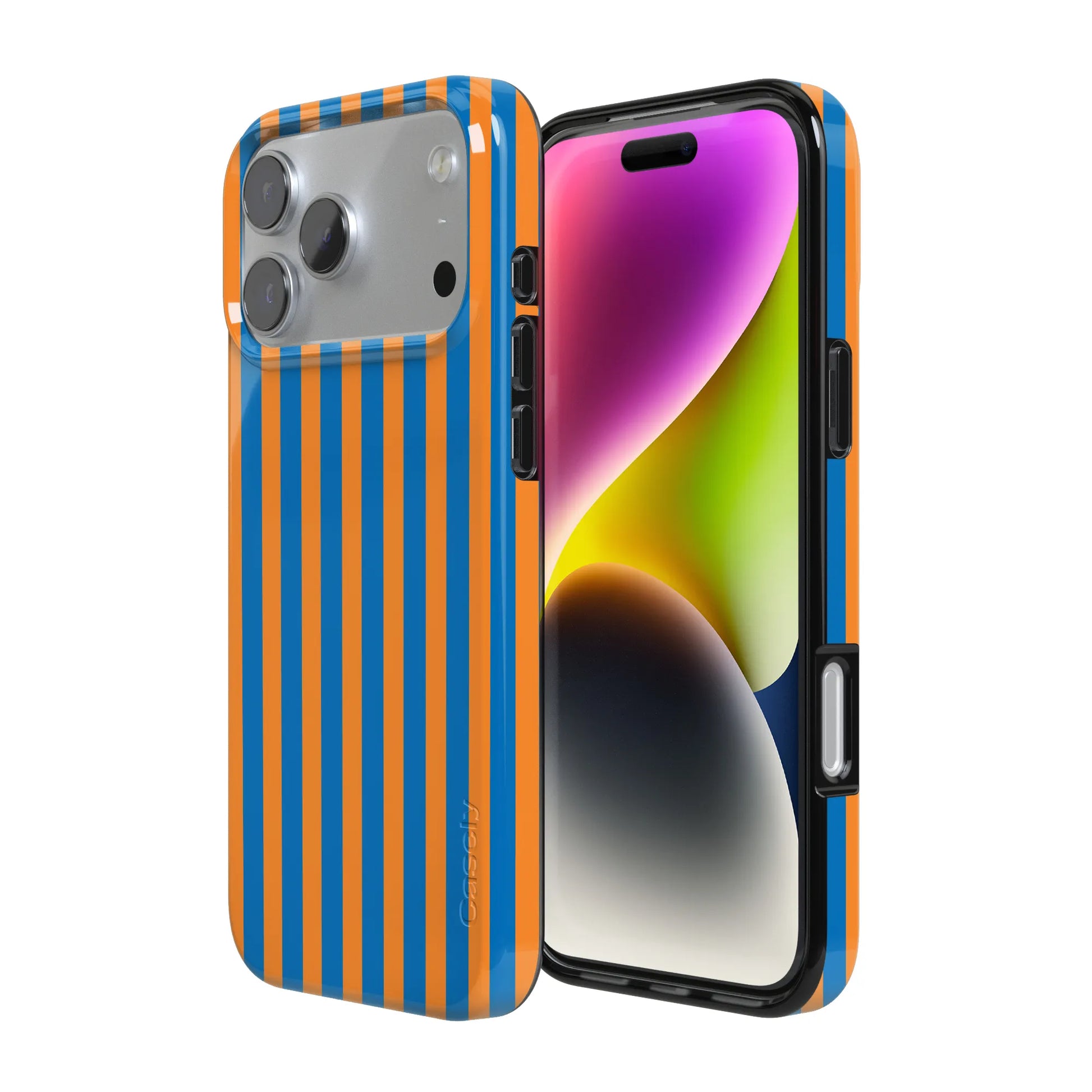 Go New York | Blue & Orange Stripes Case