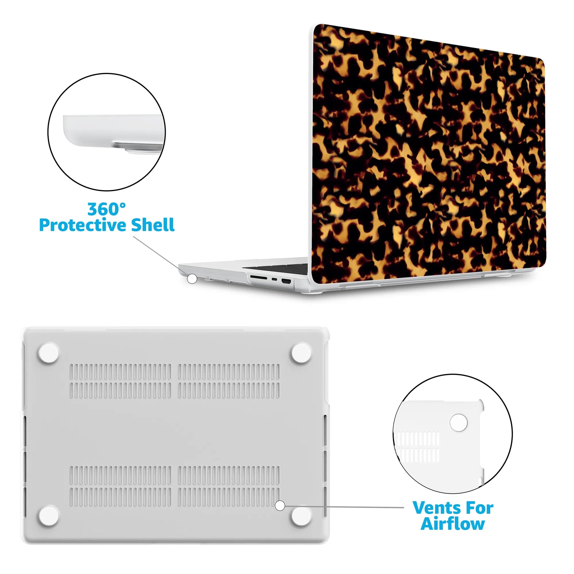 Shell Shocked | Tortoise Print Laptop Shell