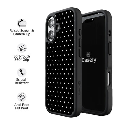 On the Dot | White Polka Dot Case