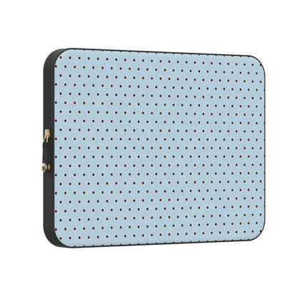 On the Dot | Blue Polka Dot Laptop Case