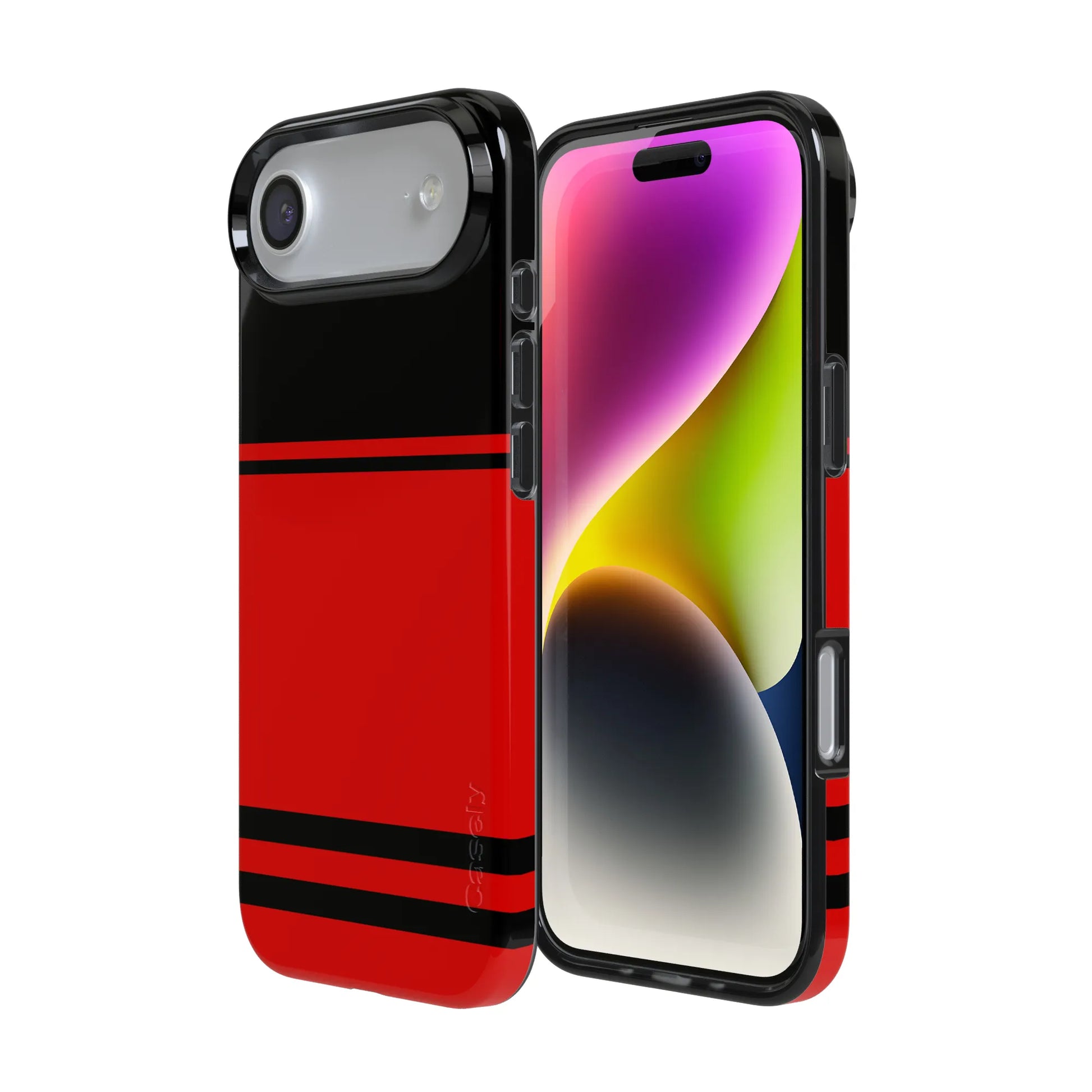 Storm Warning | Black & Red Stripes Case