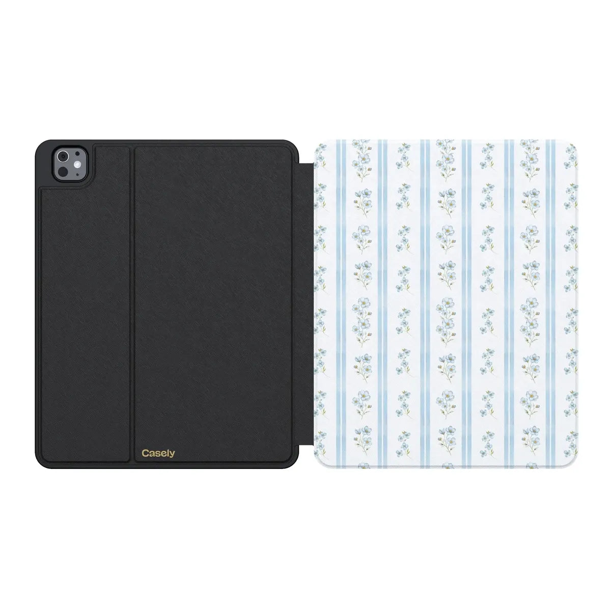 Cottage Stripe | Blue Floral iPad Case