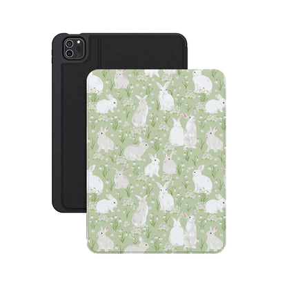 Hop to it | Green Bunny iPad Case