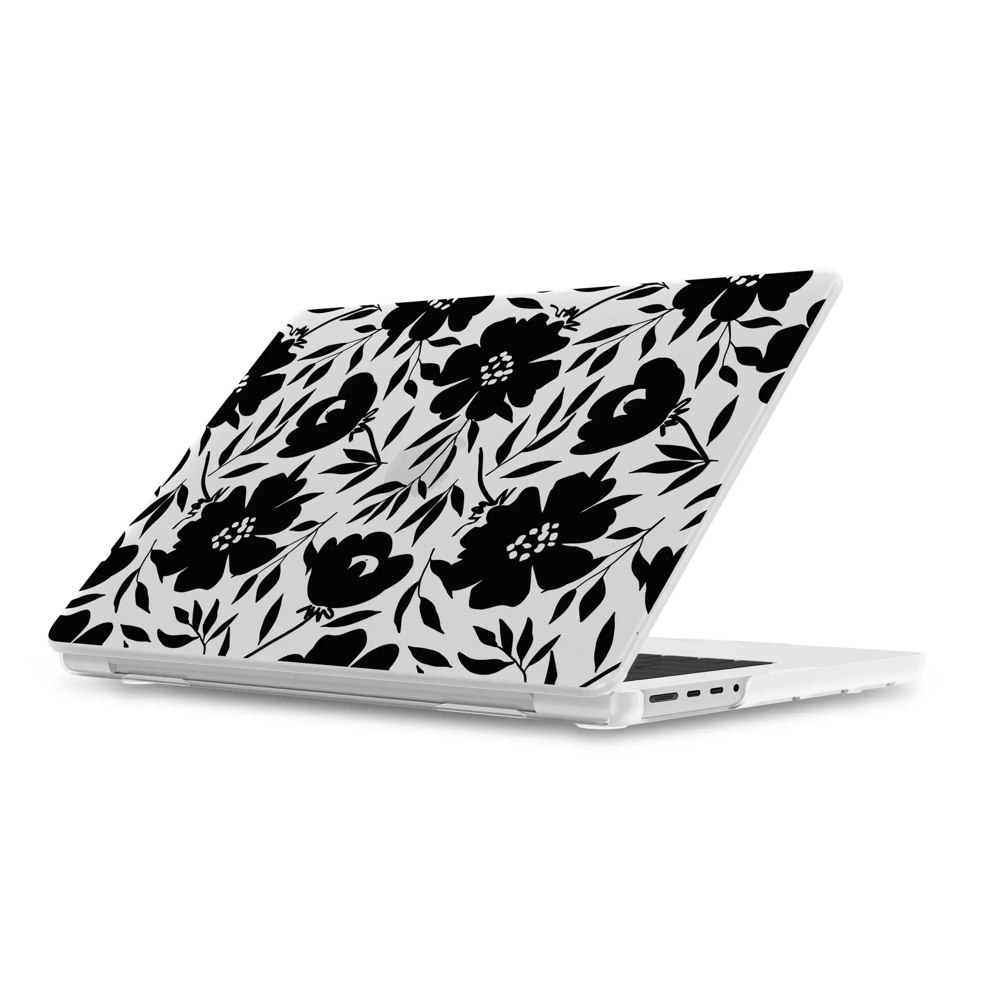 Dark Fantasy | Contrast Floral Laptop Shell