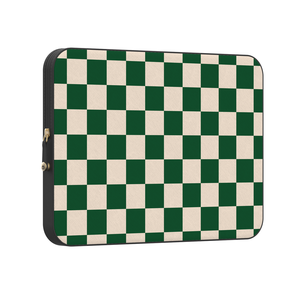 Fit Check | Green Checkerboard Laptop Case