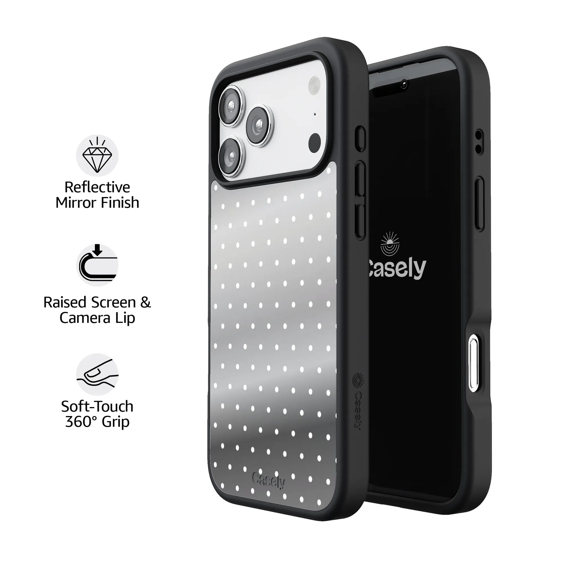 On the Dot | White Polka Dot Case