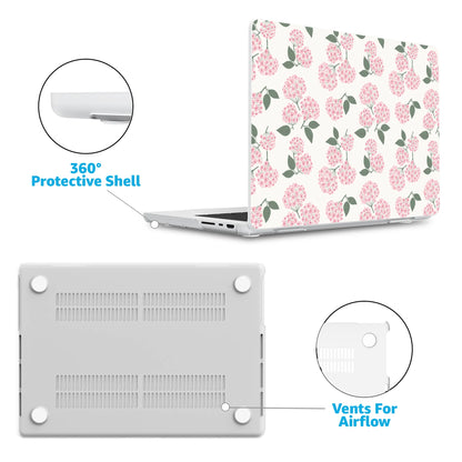 Nantucket Cottage | Pink Hydrangea Laptop Shell