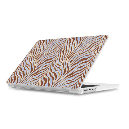 Untamed | Brown & Blue Zebra Laptop Shell
