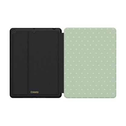 On the Dot | Green Polka Dot iPad Case