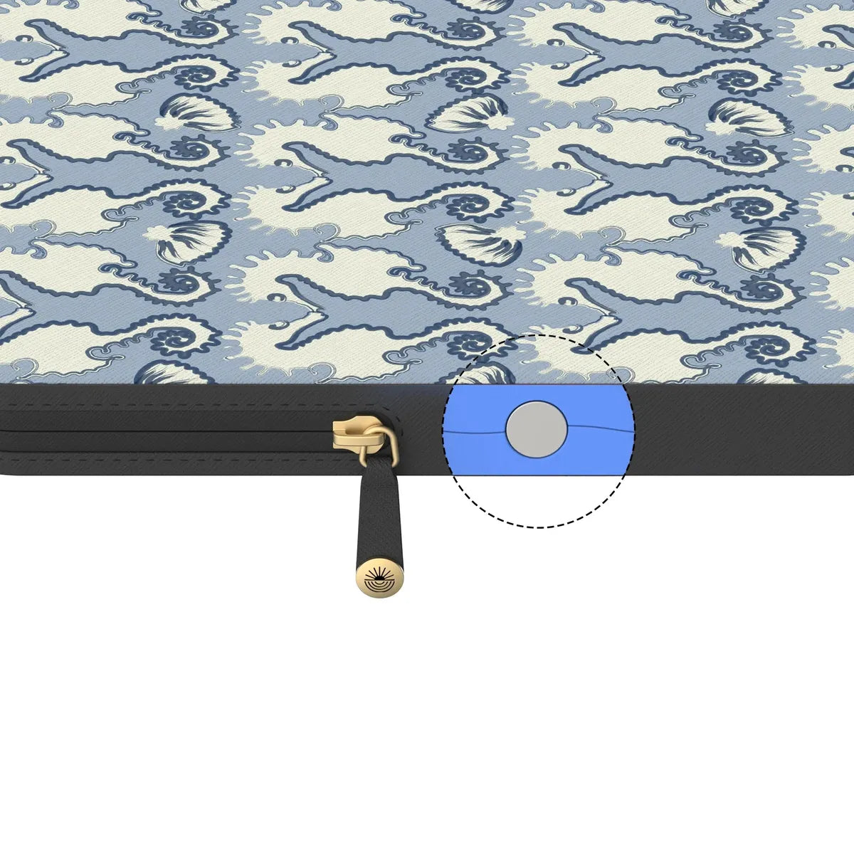 Seahorse Drift | Coastal Blues Laptop Case