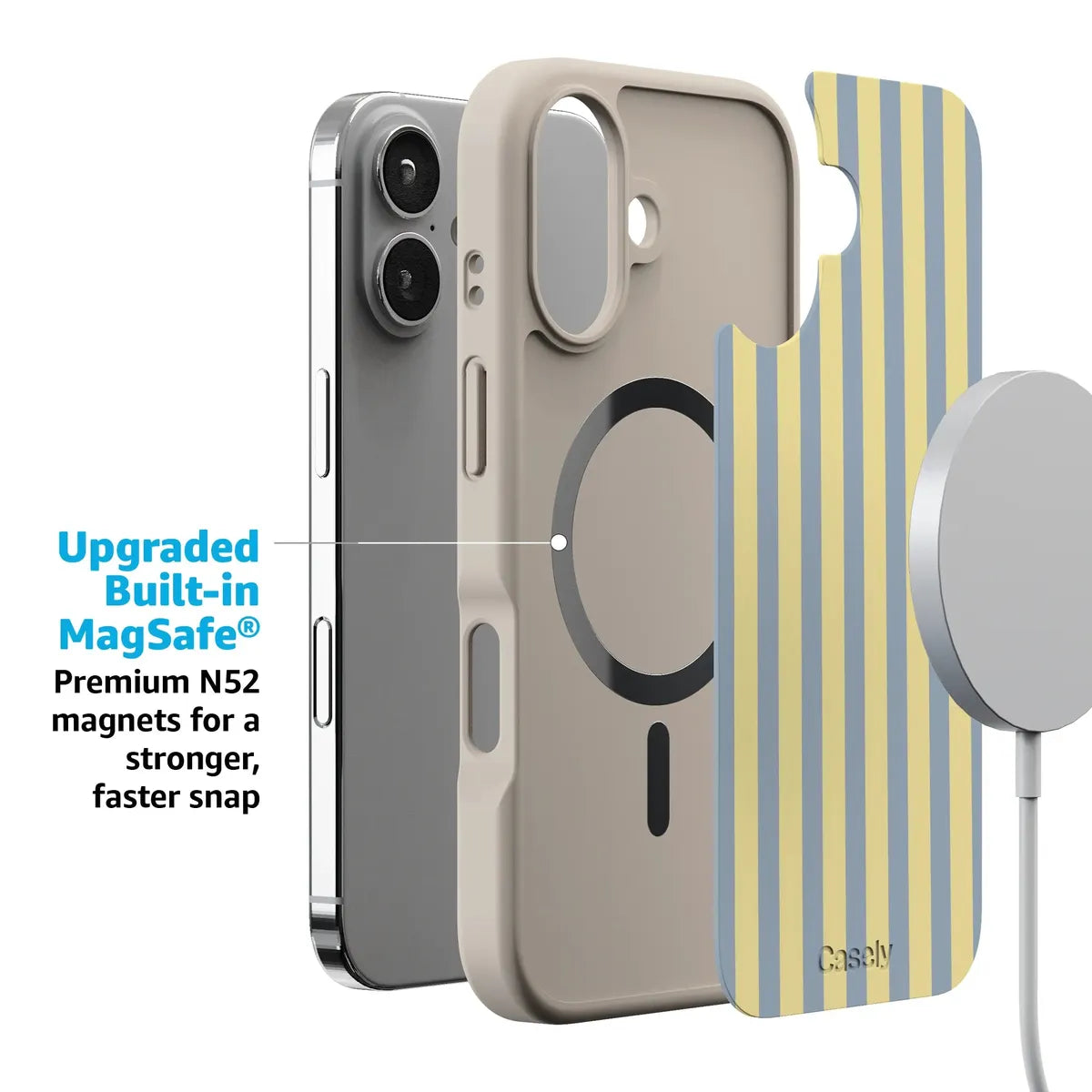 Coastline Stripes | Blue & Yellow Case