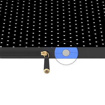 On the Dot | White Polka Dot Laptop Case