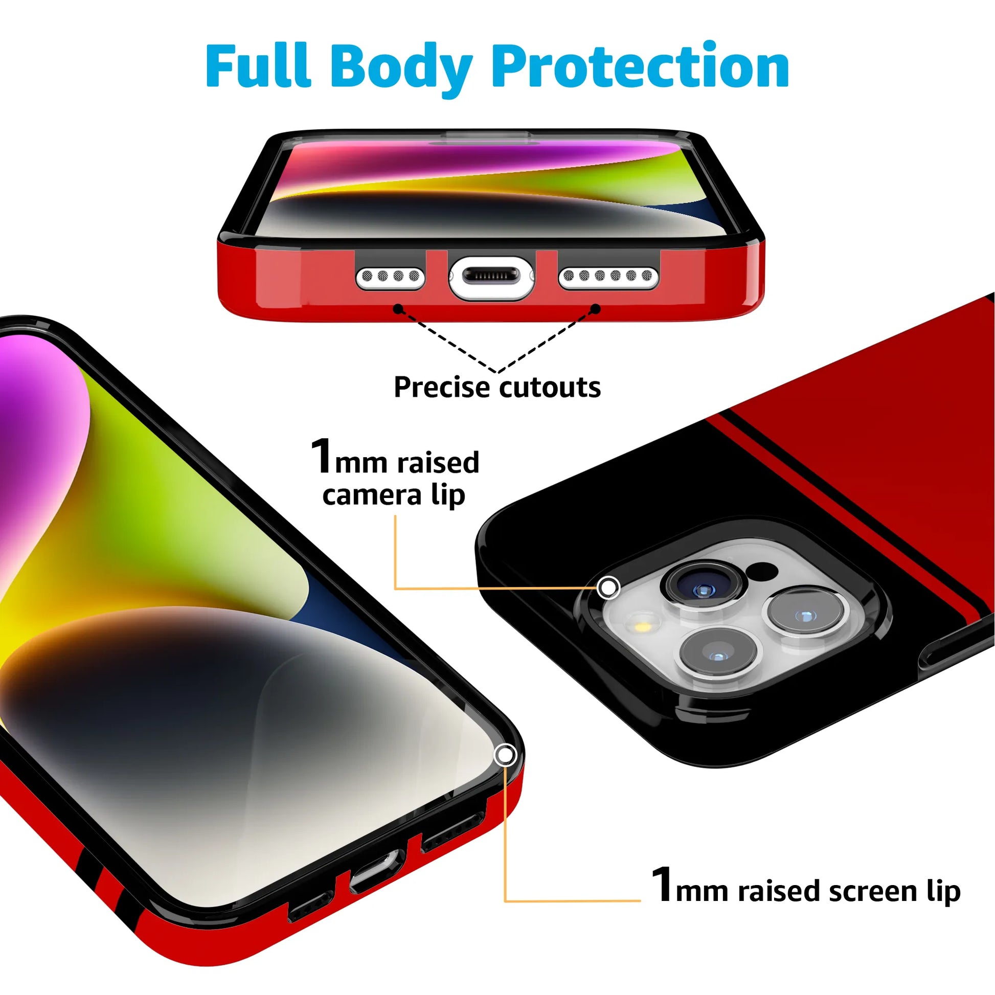 Storm Warning | Black & Red Stripes Case