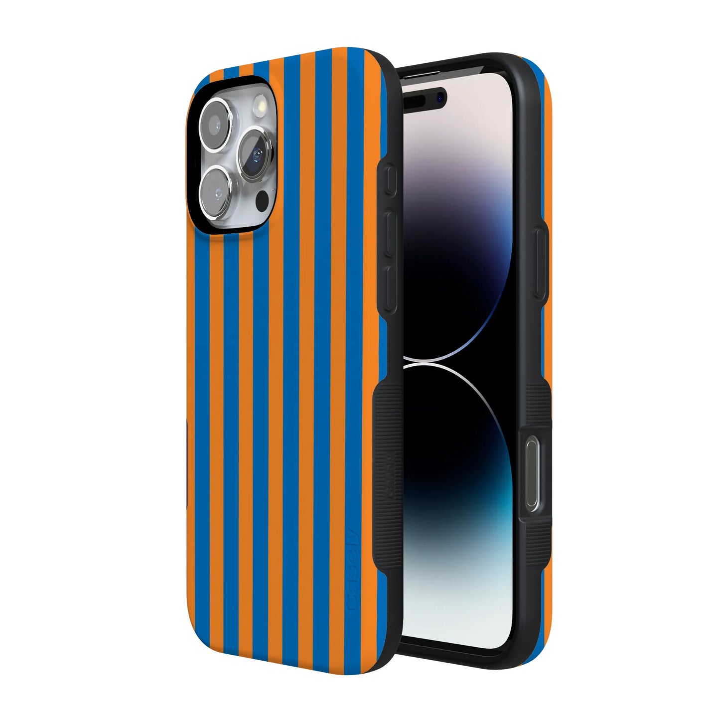 Go New York | Blue & Orange Stripes Case