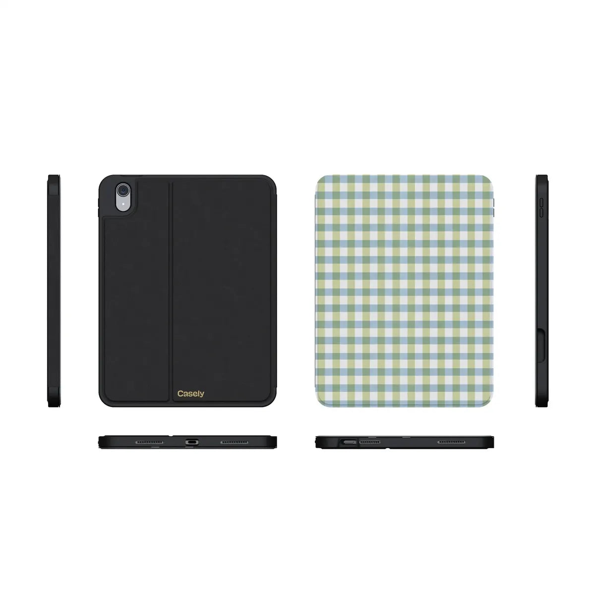 Pastel Picnic | Blue & Green Gingham iPad Case