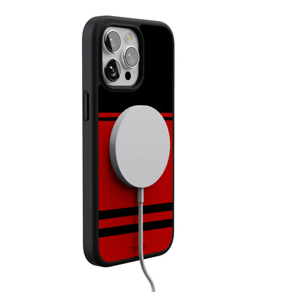 Storm Warning | Black & Red Stripes Case