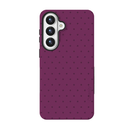 On the Dot | Plum Polka Dot Case - Galaxy S26 Plus