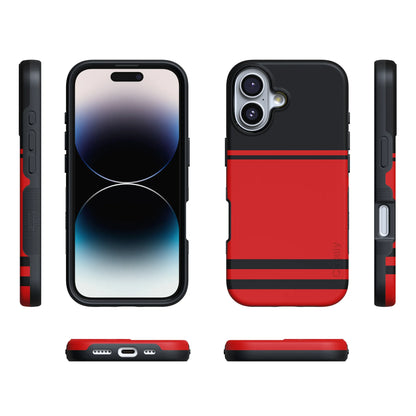 Storm Warning | Black & Red Stripes Case