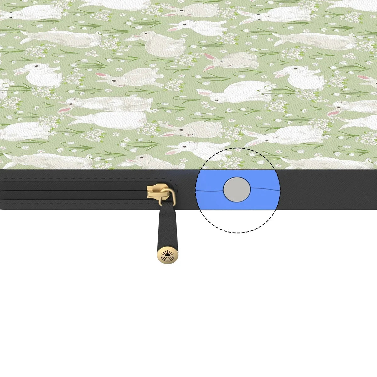 Hop to it | Green Bunny Laptop Case