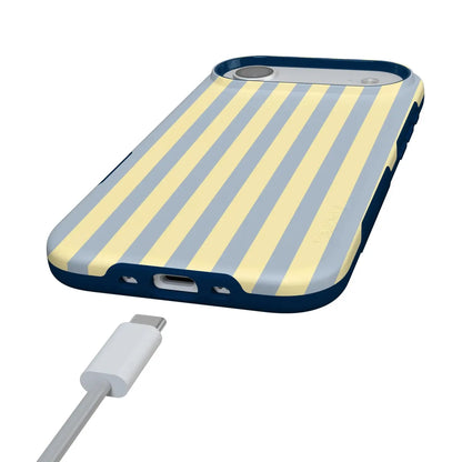 Coastline Stripes | Blue & Yellow Case