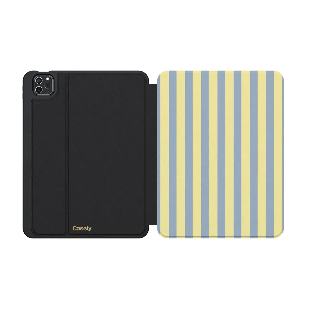 Coastline Stripes | Blue & Yellow iPad Case