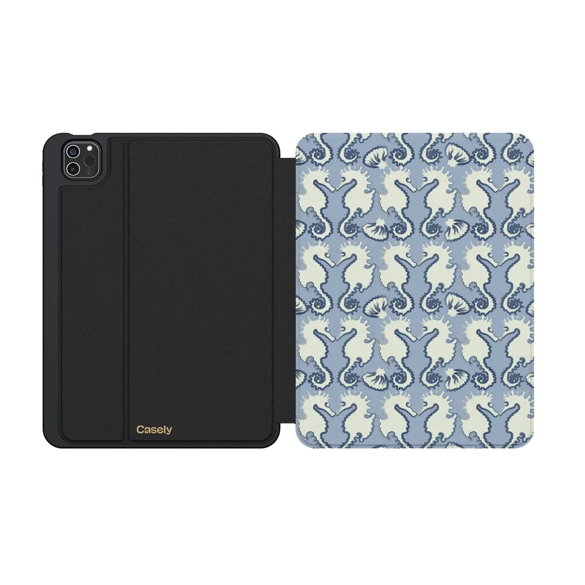 Seahorse Drift | Coastal Blues iPad Case