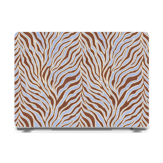 Untamed | Brown & Blue Zebra Laptop Shell - 16" MacBook Pro