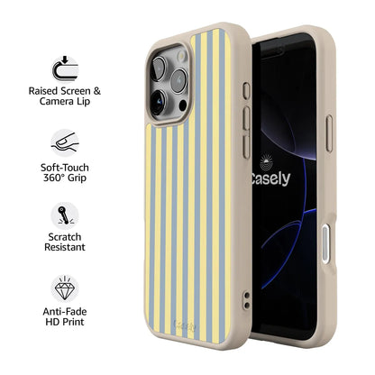 Coastline Stripes | Blue & Yellow Case