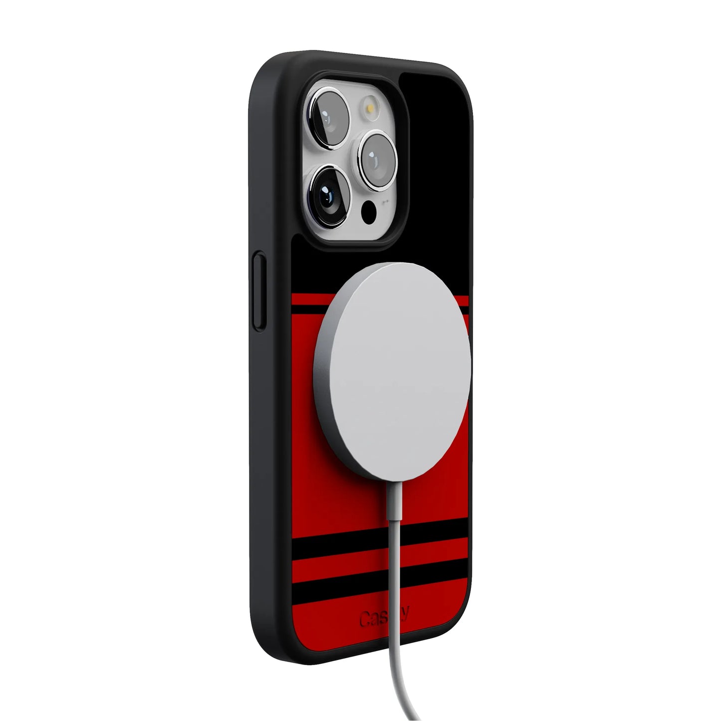 Storm Warning | Black & Red Stripes Case