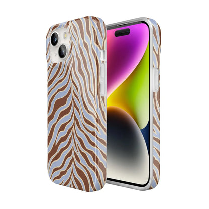 Untamed | Brown & Blue Zebra Case