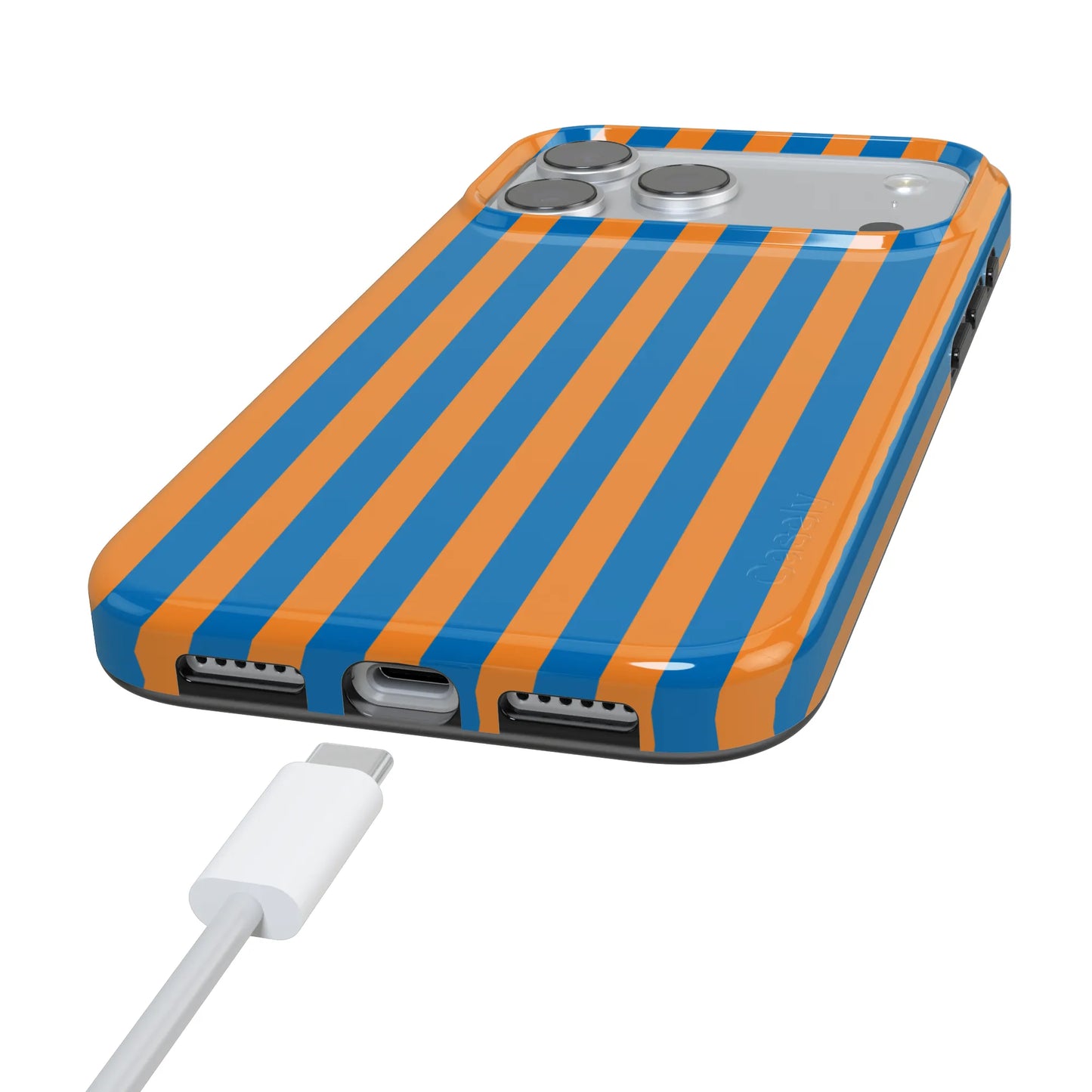 Go New York | Blue & Orange Stripes Case