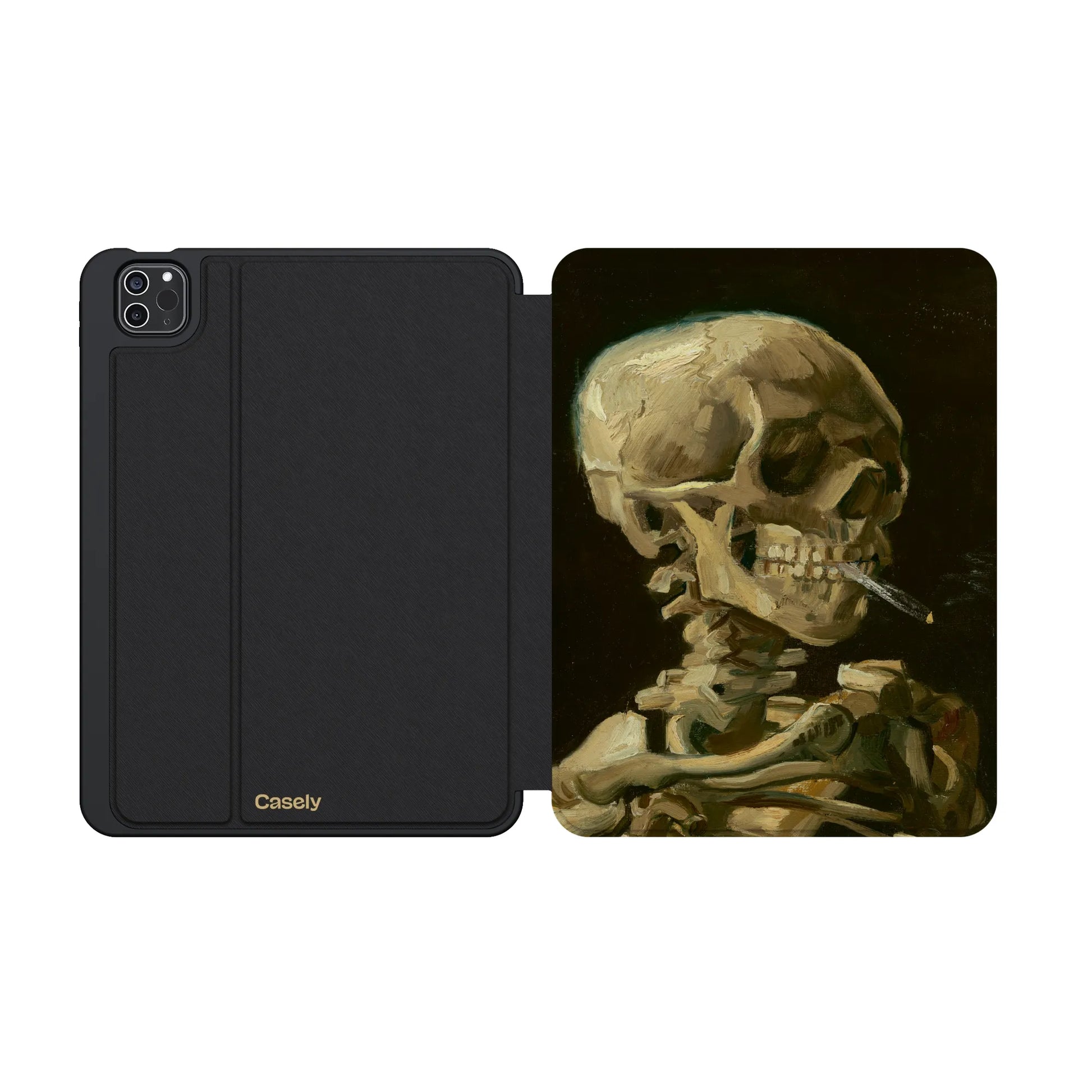 Van Gogh | Head of a Skeleton with a Burning Cigarette iPad Case