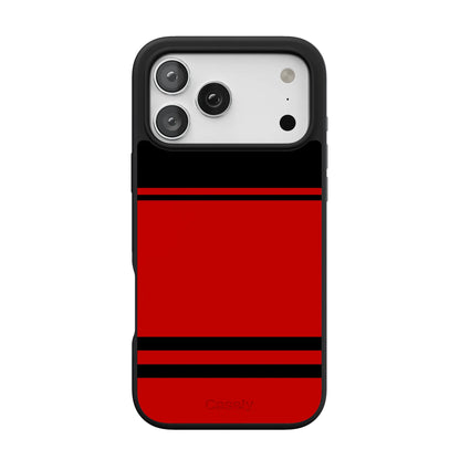 Storm Warning | Black & Red Stripes Case