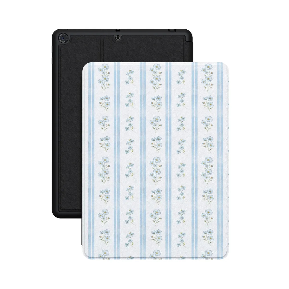 Cottage Stripe | Blue Floral iPad Case