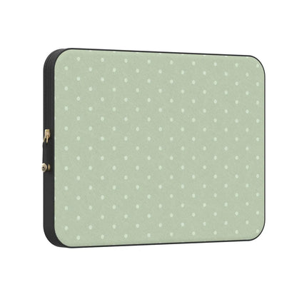 On the Dot | Green Polka Dot Laptop Case