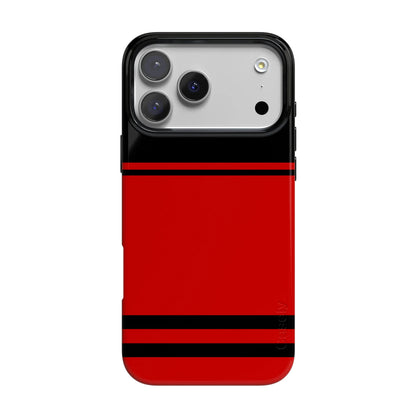 Go Canes | Black & Red Striped Case - iPhone 17 Pro