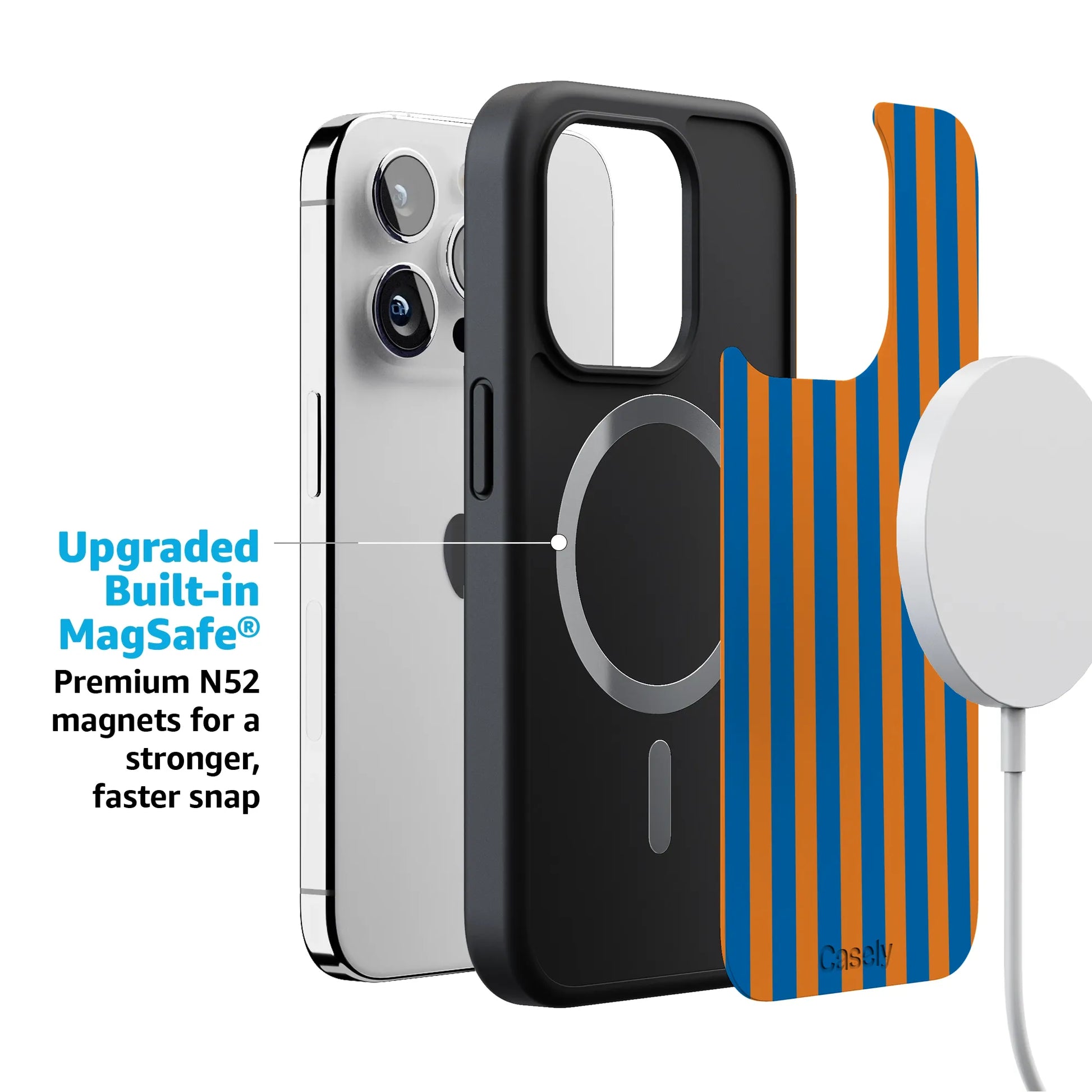 Go New York | Blue & Orange Stripes Case