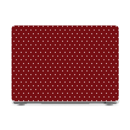 On the Dot | Maroon Polka Dot Laptop Shell - 16" MacBook Pro