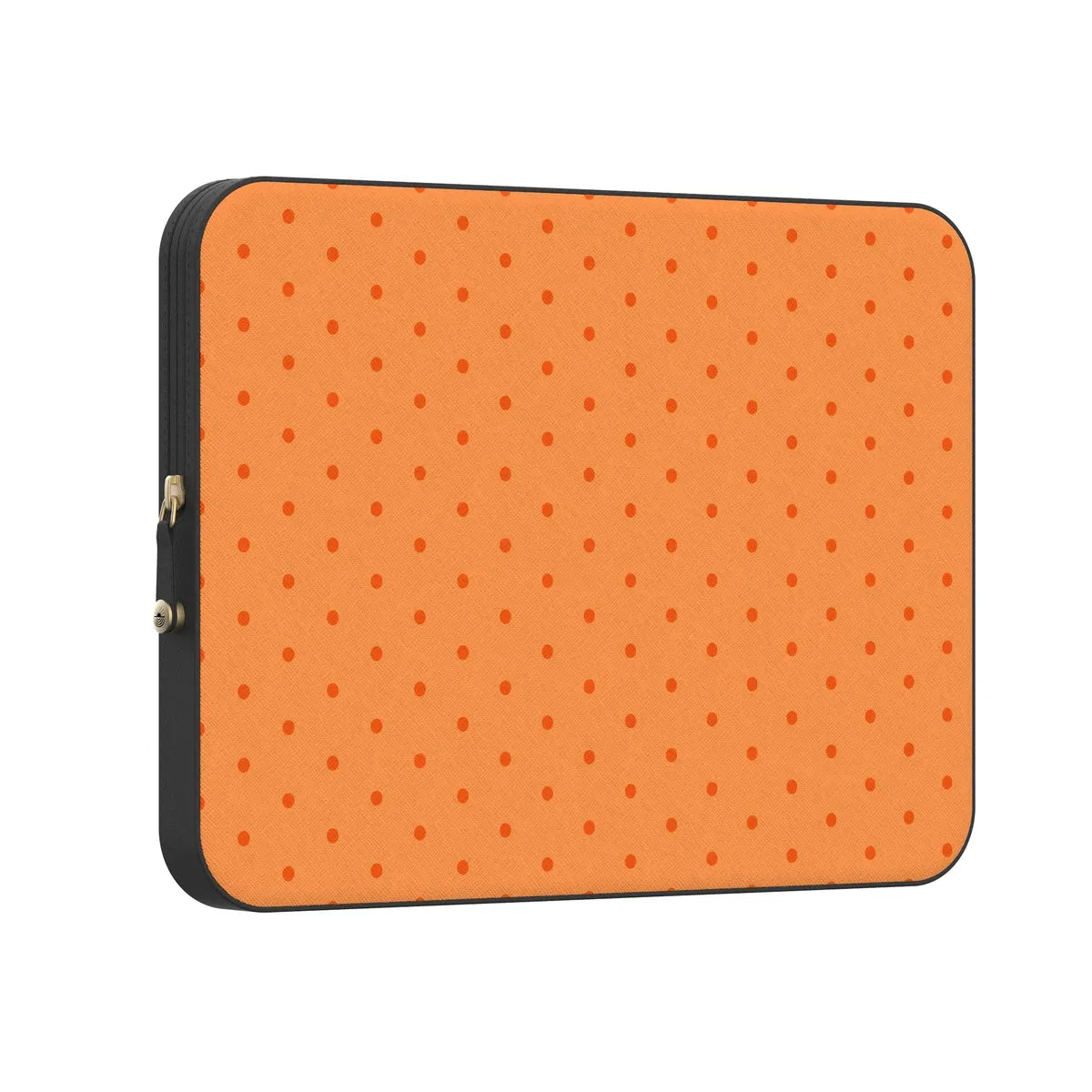 On the Dot | Orange Polka Dot Laptop Case