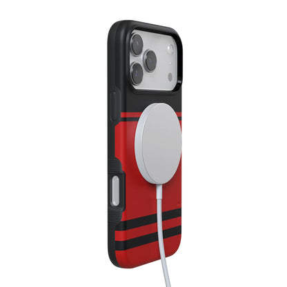 Storm Warning | Black & Red Stripes Case