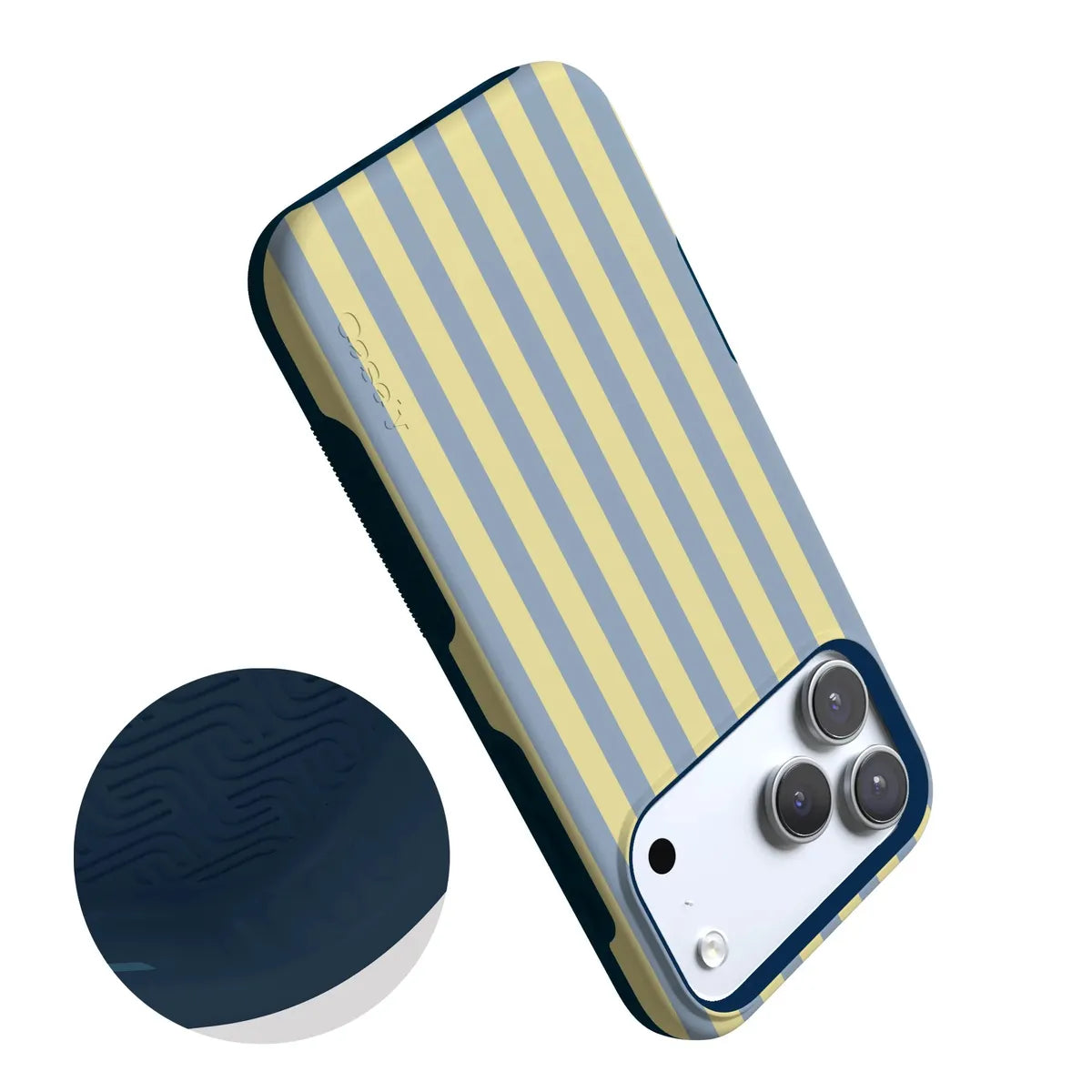 Coastline Stripes | Blue & Yellow Case